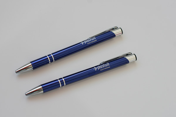 Długopisy metalowe z grawerem logo